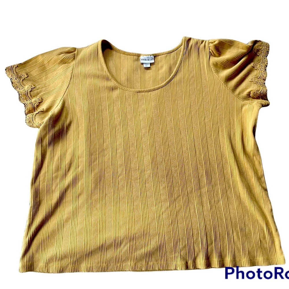 Mustard Plus Size Ava Viv Shirt.